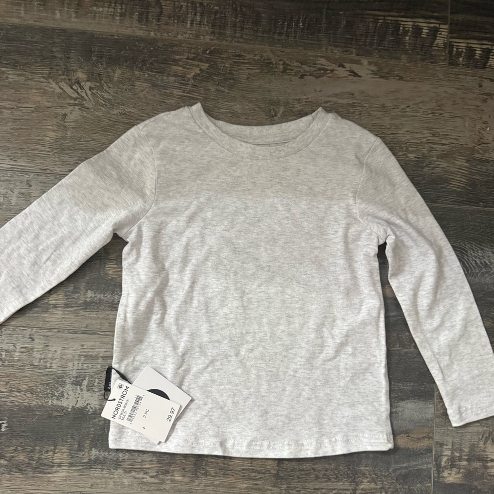 BOT AUSTRALIA Gray Kids Long Sleeve Shirt